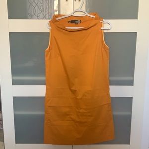 Love Moschino orange/gold shift dress size 6